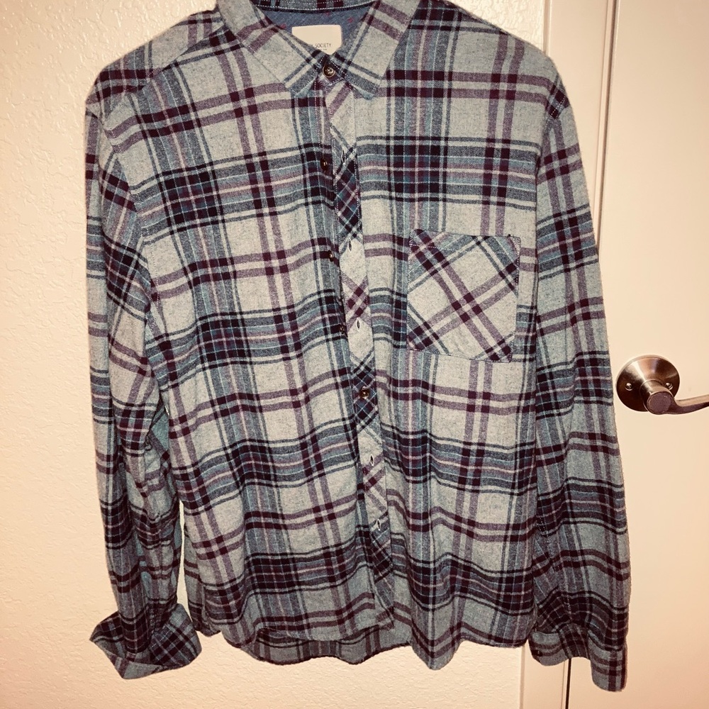 Men’s large Civil Society flannel button down shirt